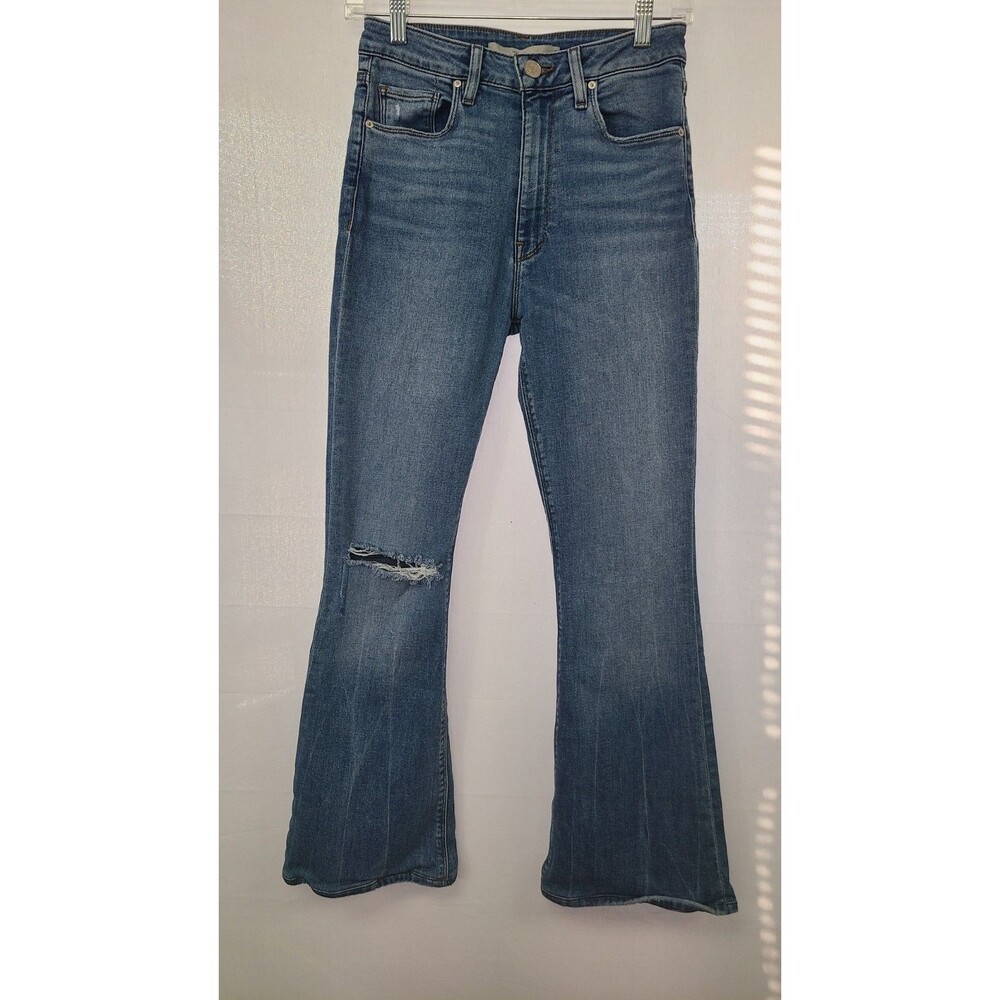 Hudson Womens Size 27 Distressed Boot Cut Denim Holly Jeans Ripped EUC
